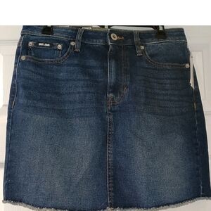 DKNY Indigo Denim Mini Skirt